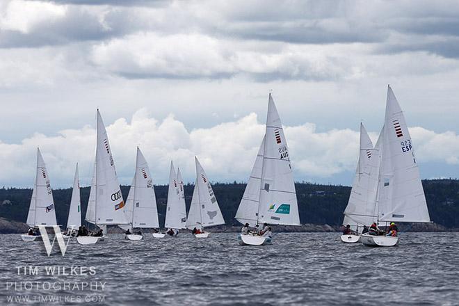 More Sonars with clouds - 2014 IFDS World Championship © Tim Wilkes